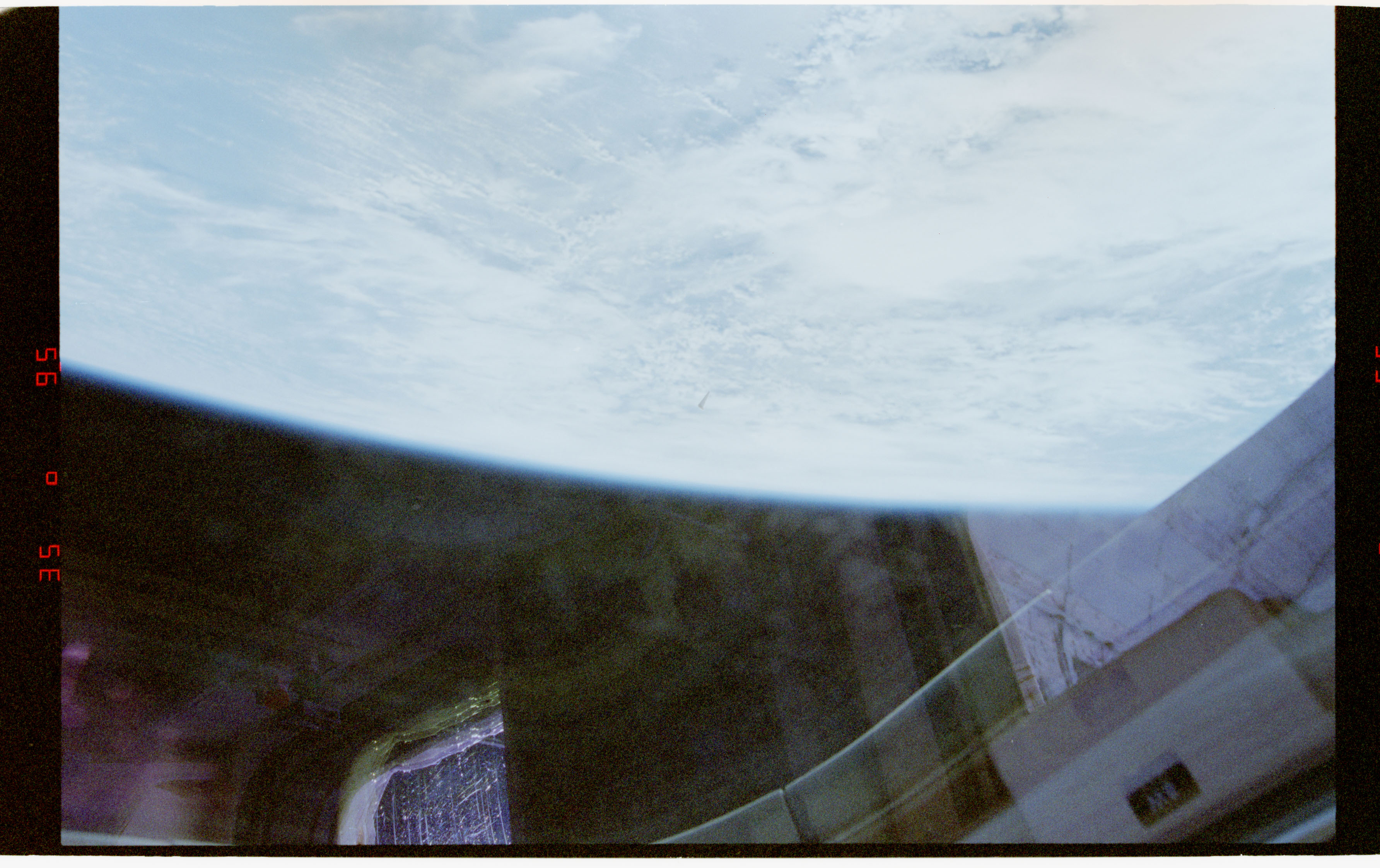 STS-80 Object Image Three, Over Earth