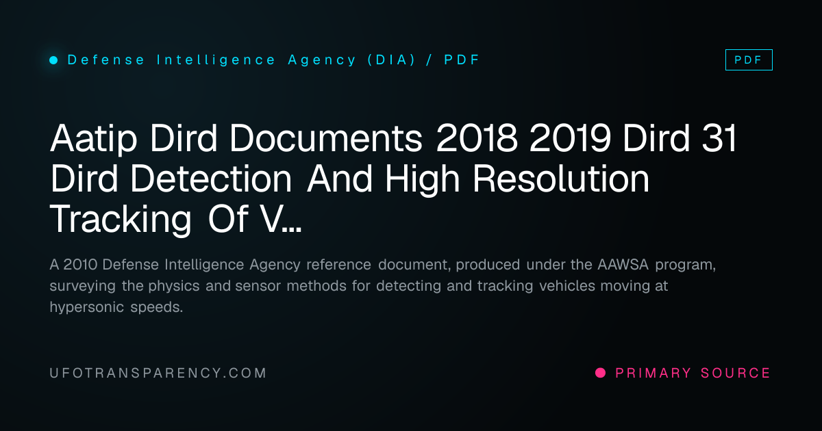 Aatip Dird Documents 2018 2019 Dird 31 Dird Detection And High ...